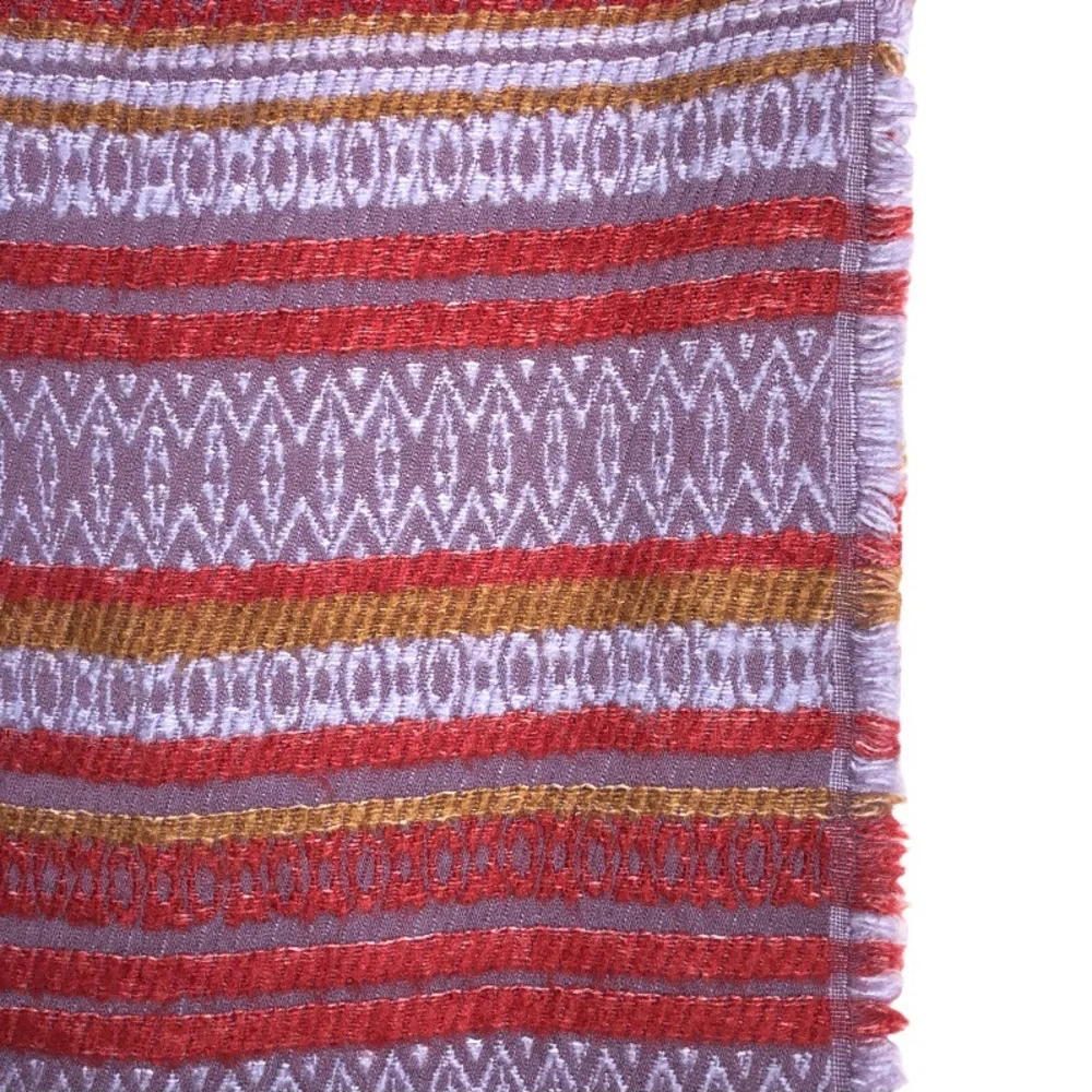 Eco By Rising Tide Red/Purple Mohair & Organic Cotton Knit Blend Infinity Scarf